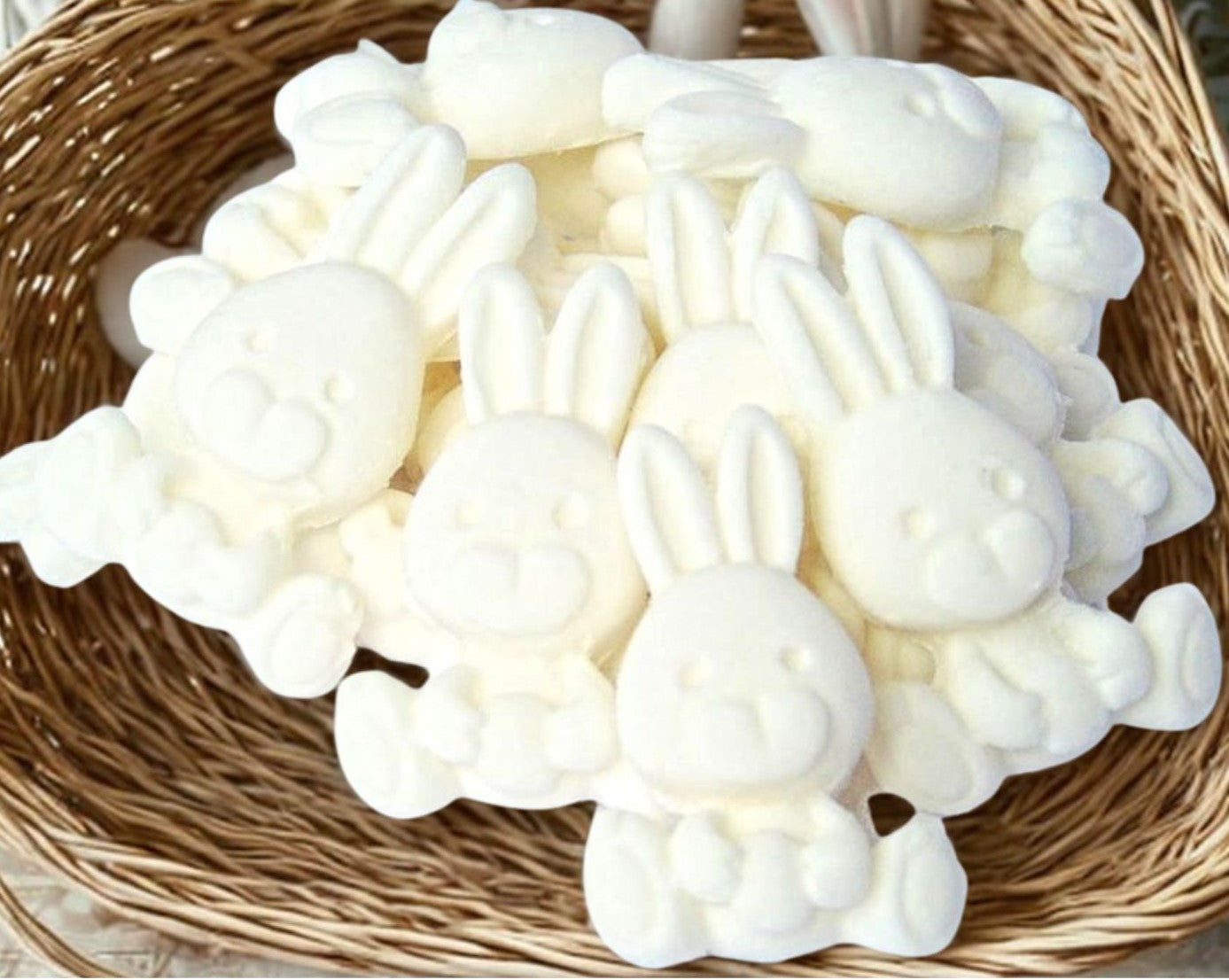 12 Cute Easter Birthday Baby Rabbits Edible Cupcake Toppers