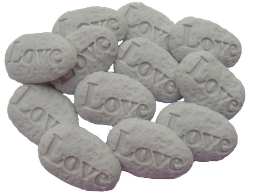 Pebbles signs, Love,  Edible Decorations