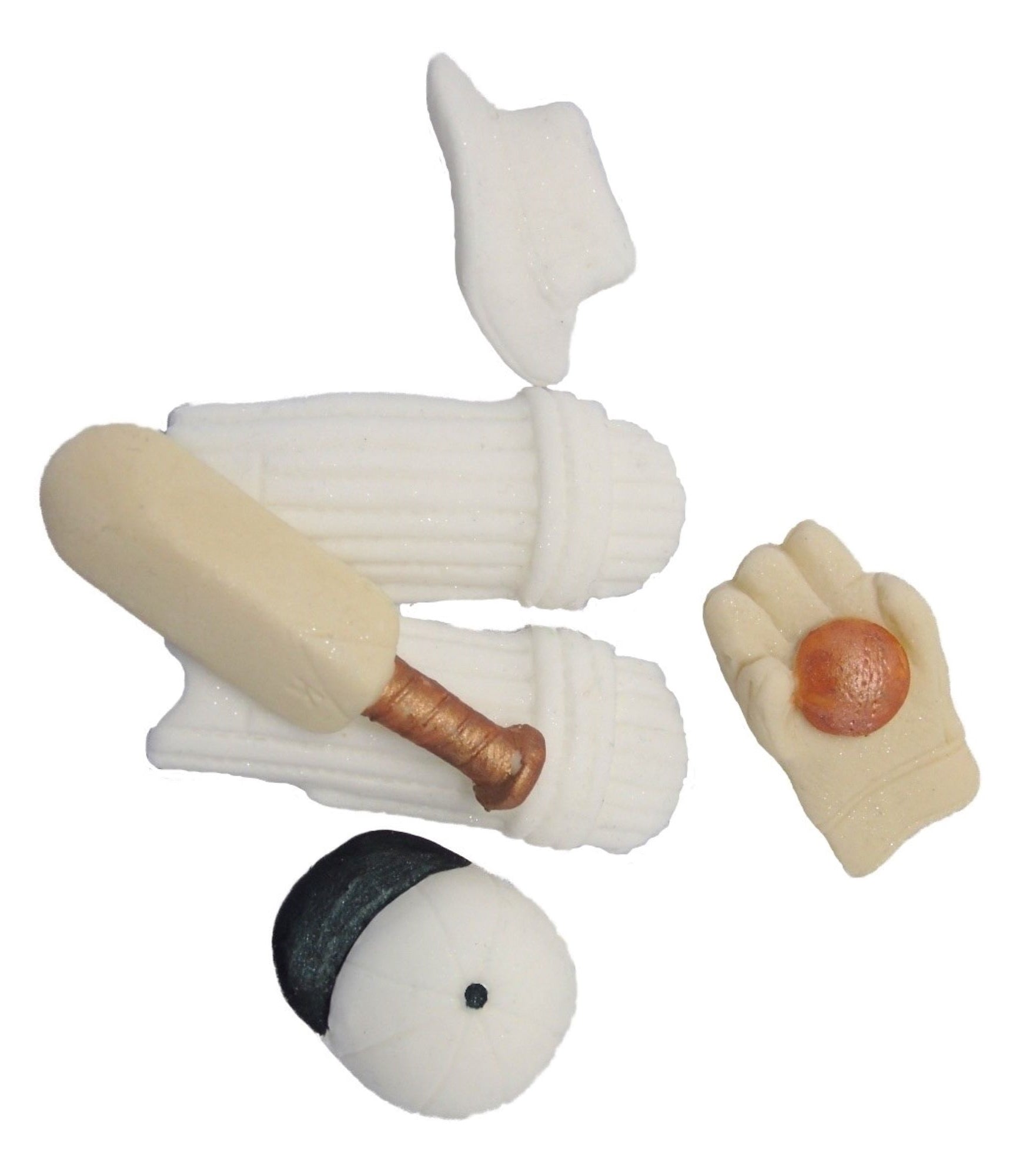 14 Edible Cricket Set Vegan Cake Toppers Cupcake Decorations