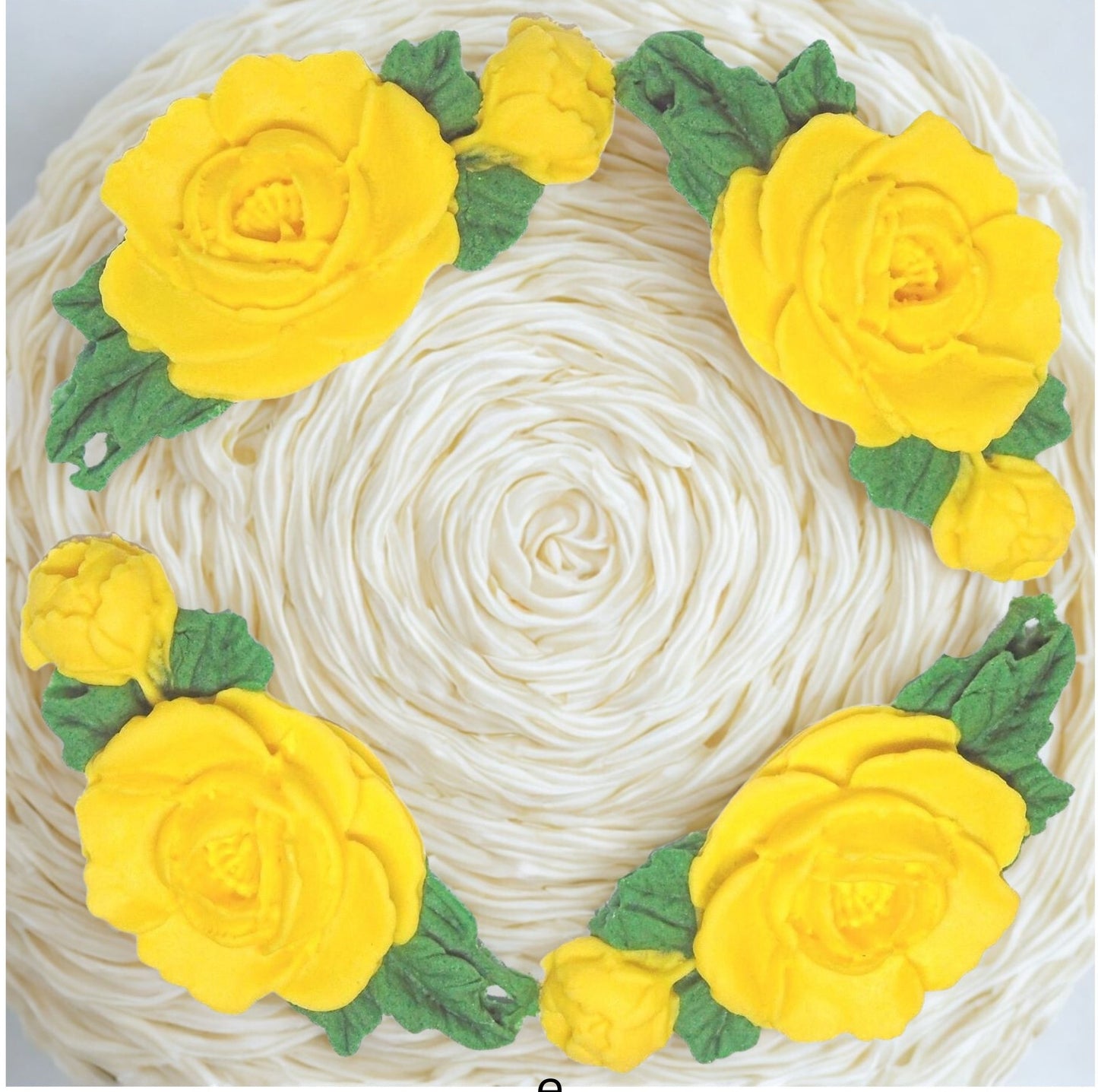 4 Coloured Glittered Rose Garlands Celebration Cake Toppers