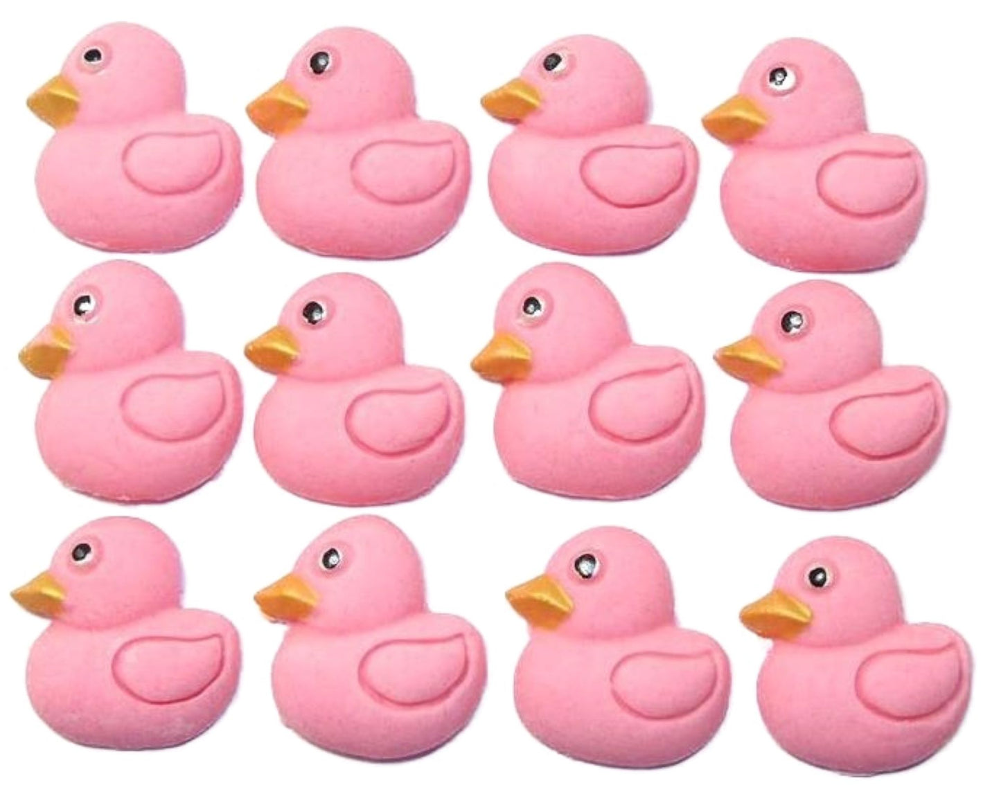 Baby Shower Vegan Cupcake Decorations 12 Red Edible Small Ducks