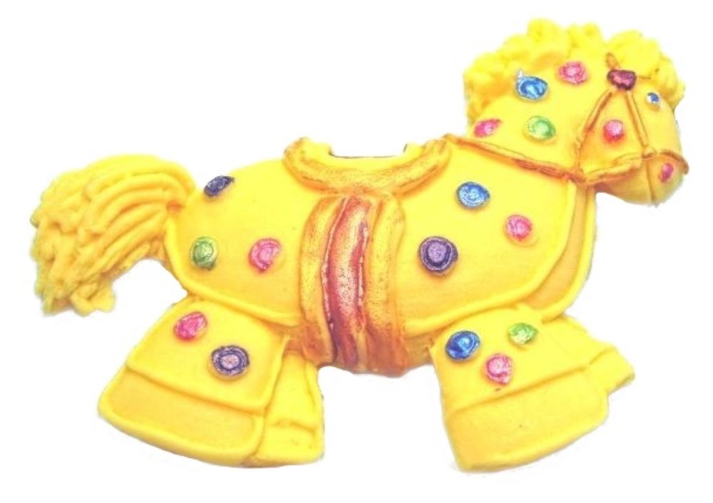 1st Birthday Baby Shower Cake Topper Vegan Cake Decoration Yellow  Hobby Horse