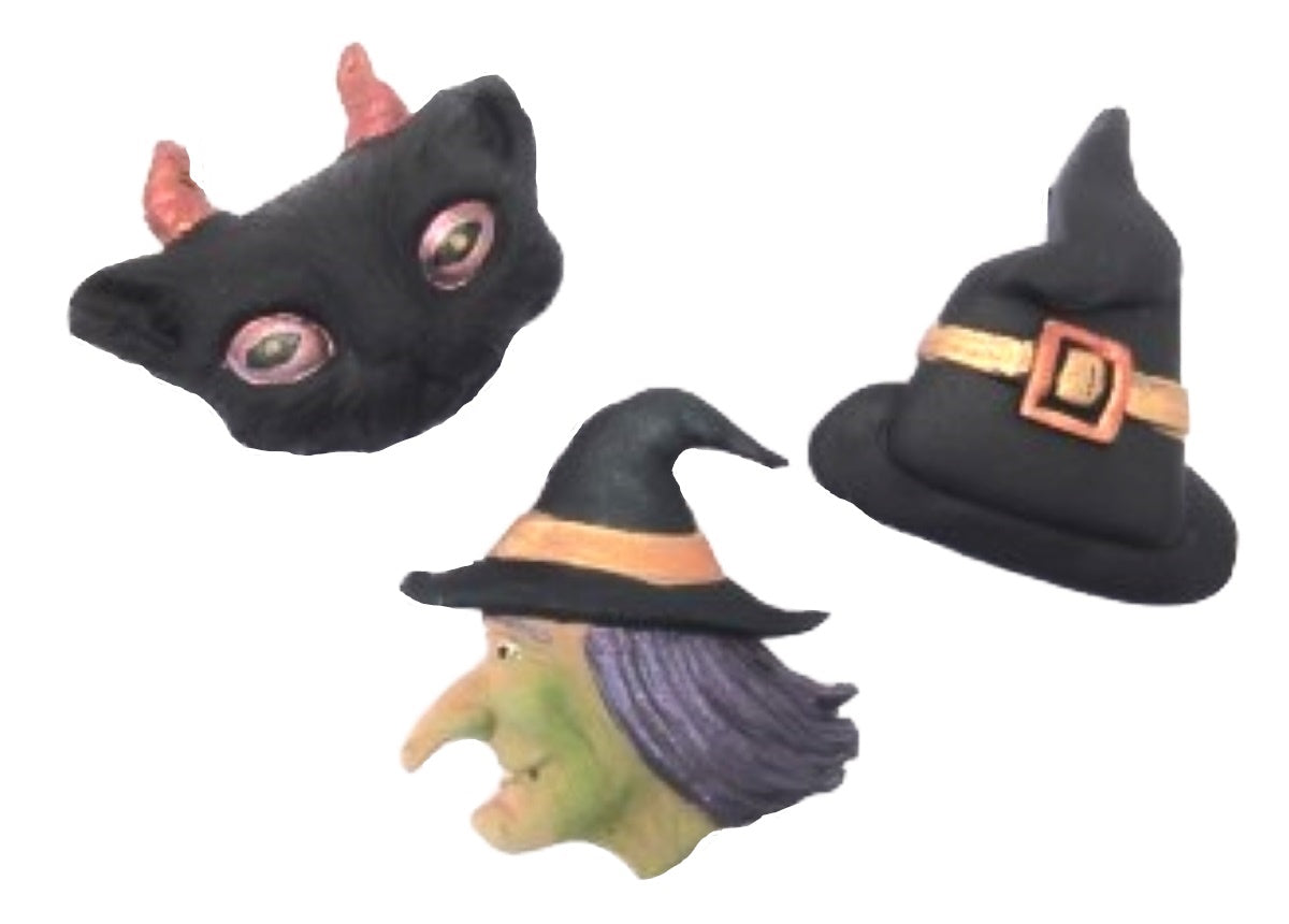 Great mixed set Halloween Trick or Treat Vegan Cake Decorations