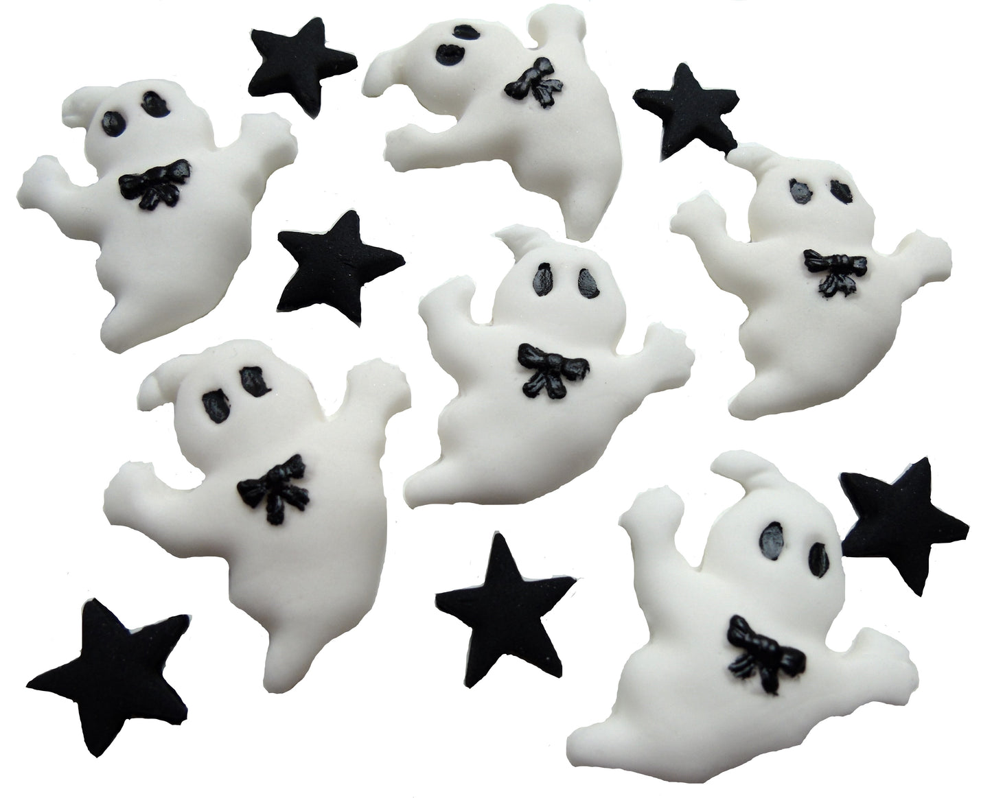 Halloween Ghost Trick or Treat Vegan Cupcake Toppers