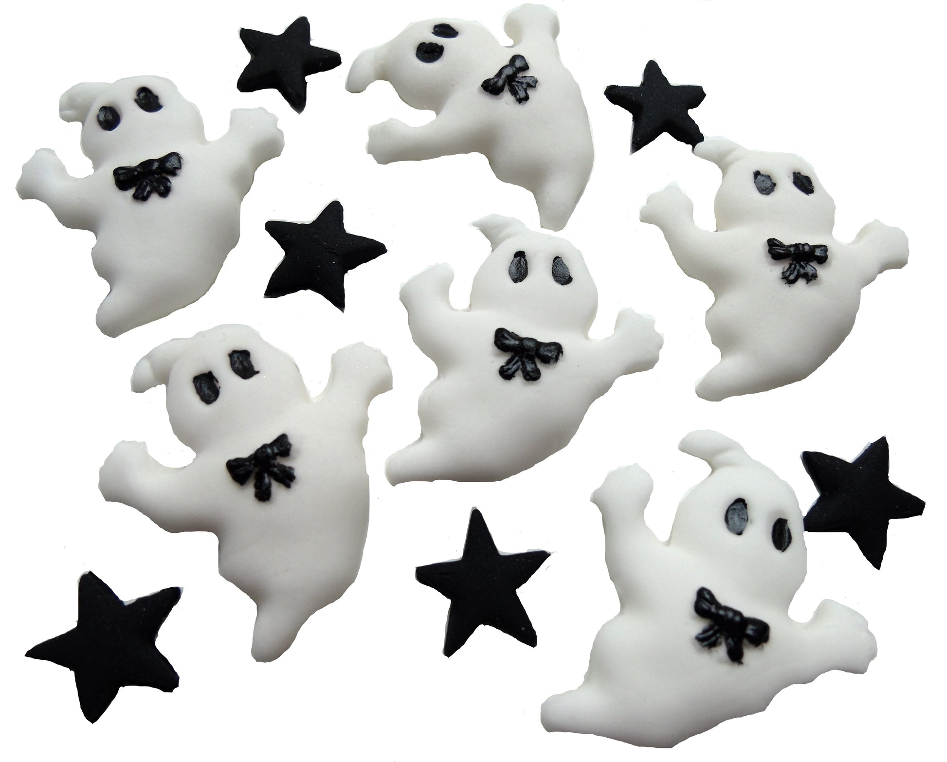Halloween Ghost Trick or Treat Vegan Cupcake Toppers