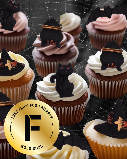 Mix 20 Halloween Trick Treat Edible Cupcake Cake Toppers
