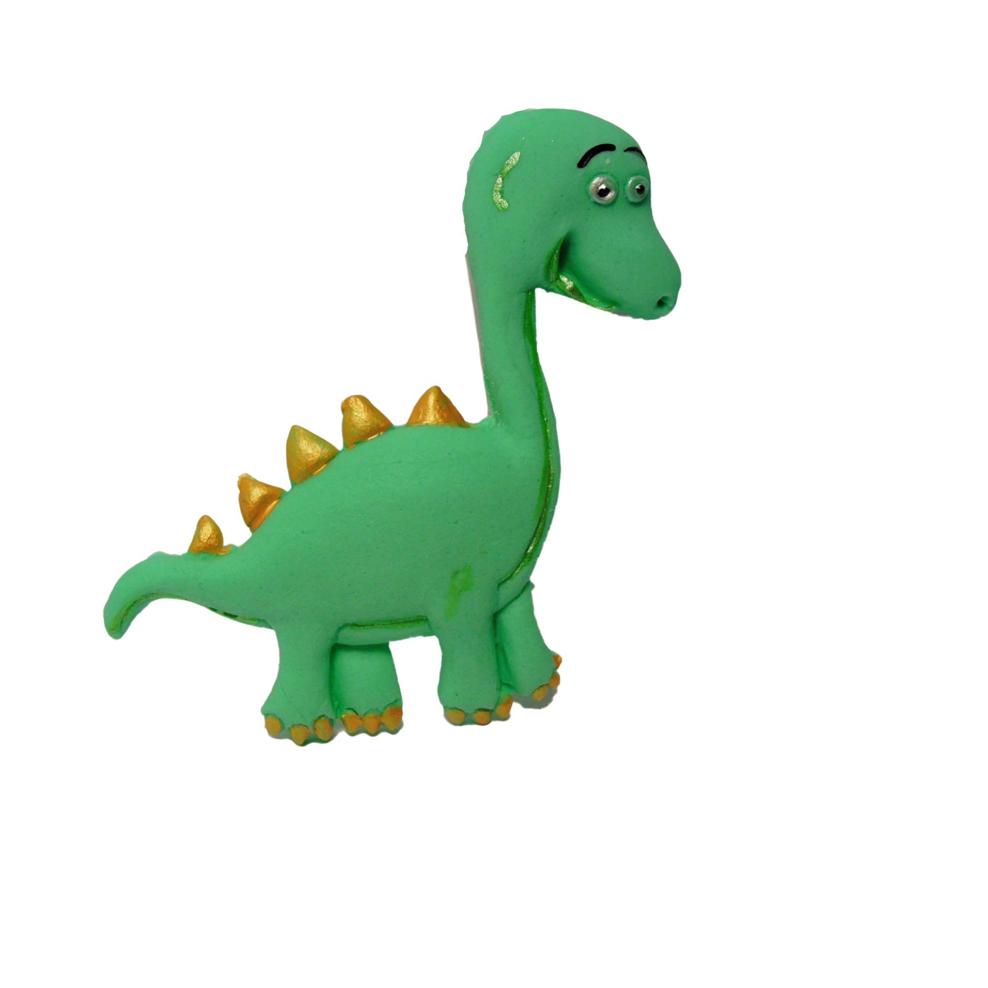 large Green dinosaur edible cake topper
