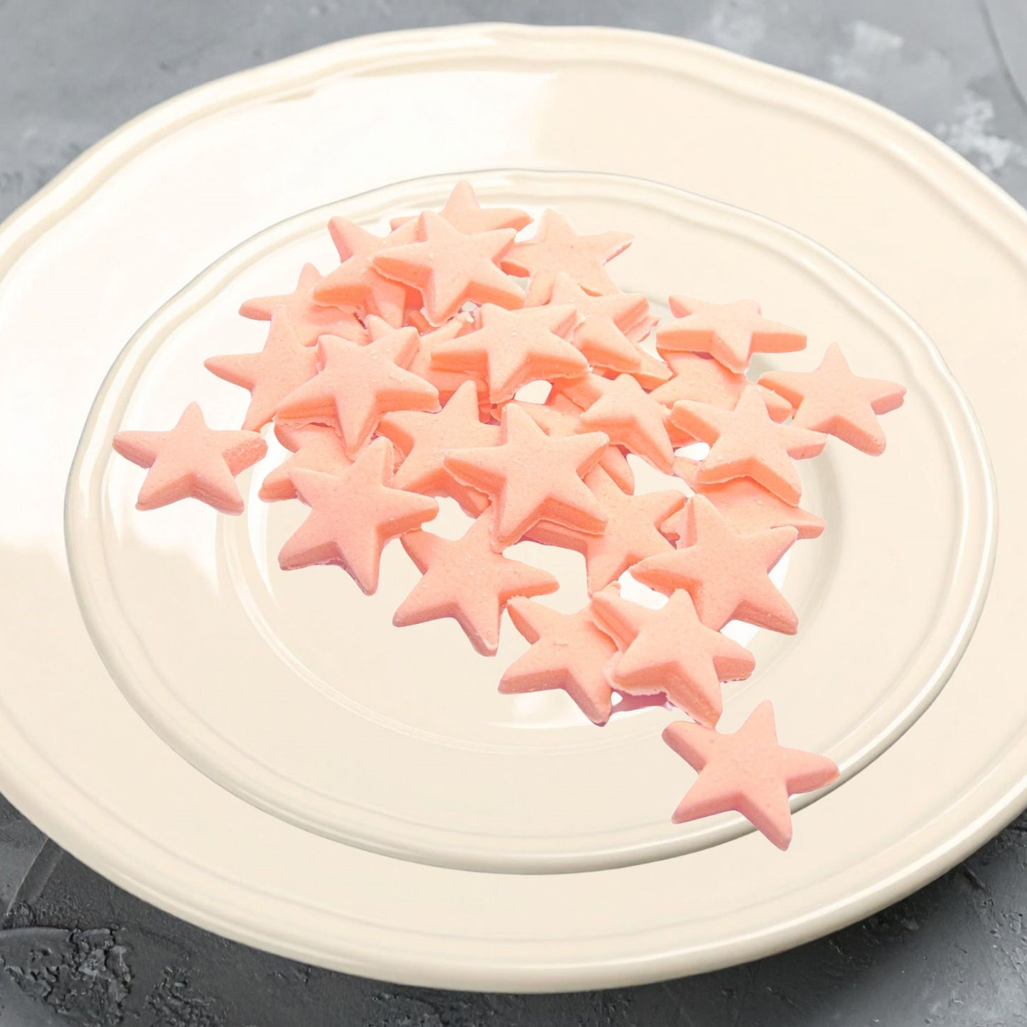 40 Handmade Edible Coloured Stars Cupcakes Cakes Decorations