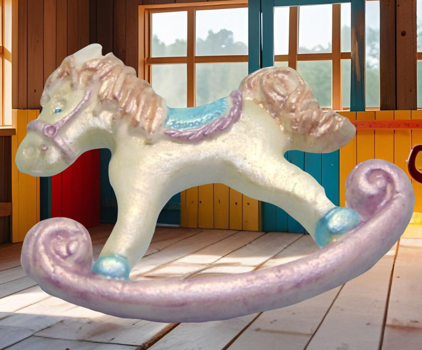 Rocking Horse, Birthday, Baby Shower, Horse Cake Topper