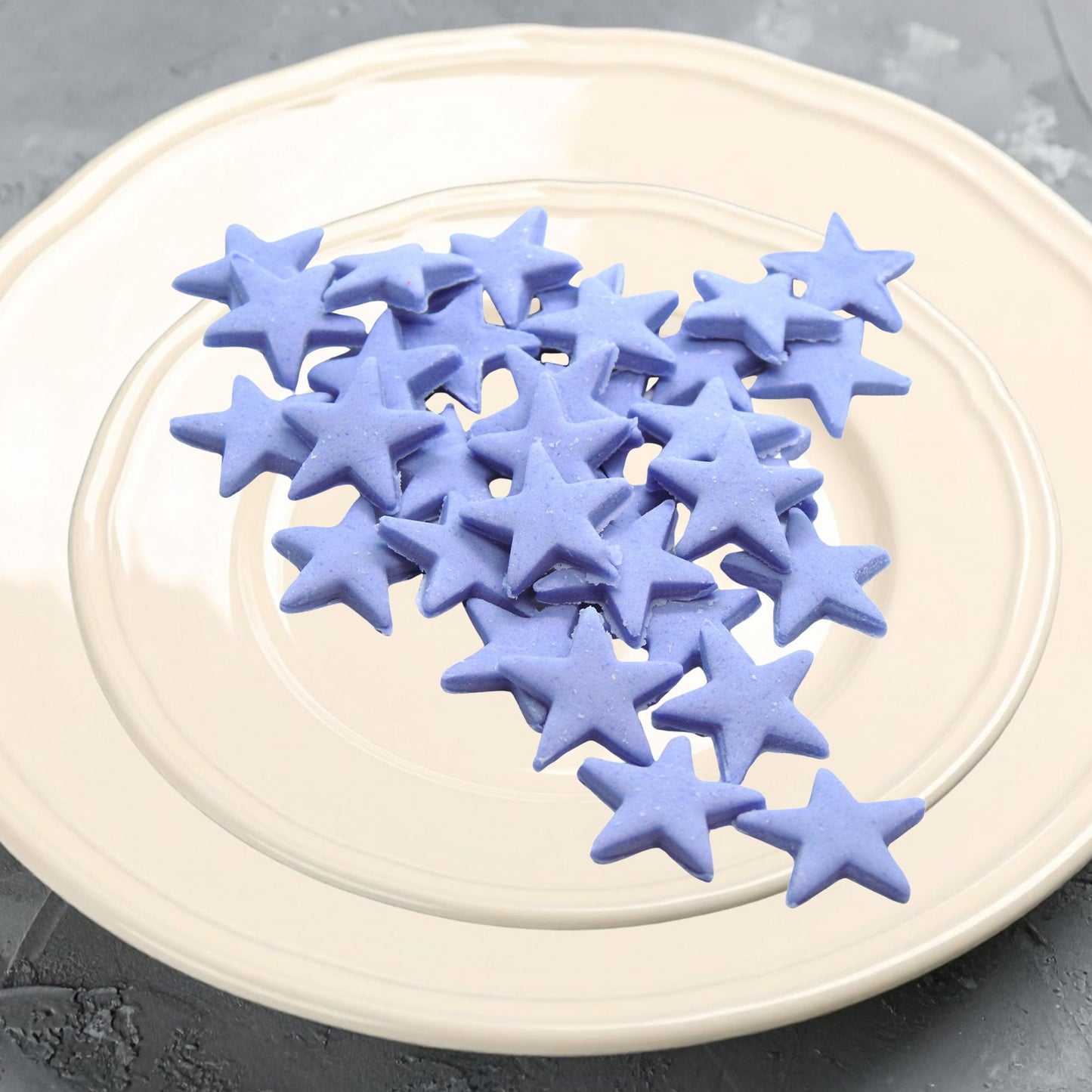 40 Handmade Edible Coloured Stars Cupcakes Cakes Decorations