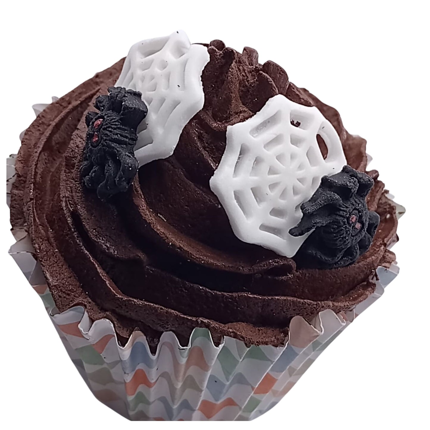 Mix 24 Spider & Web Halloween Trick Treat Edible Cupcake Toppers
