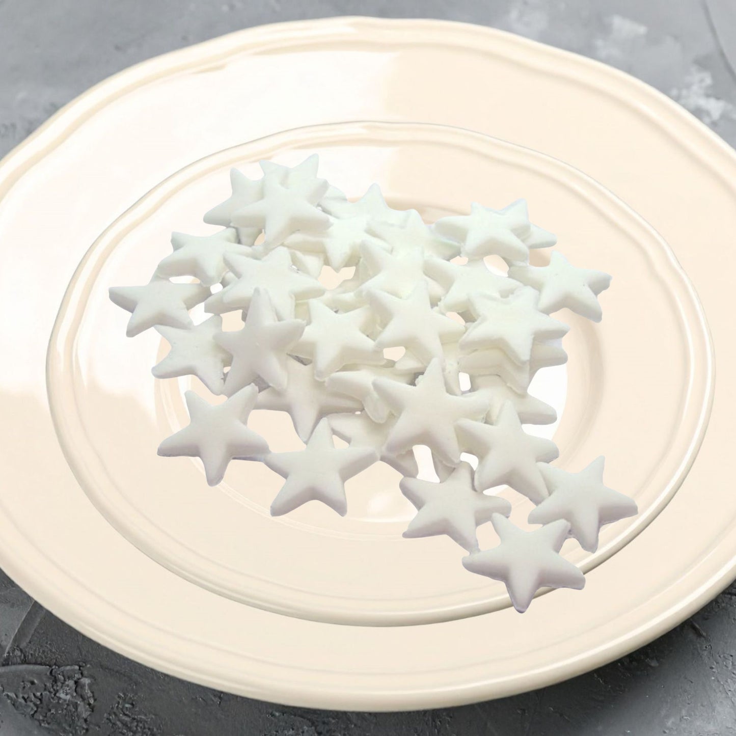 40 Handmade Edible Coloured Stars Cupcakes Cakes Decorations