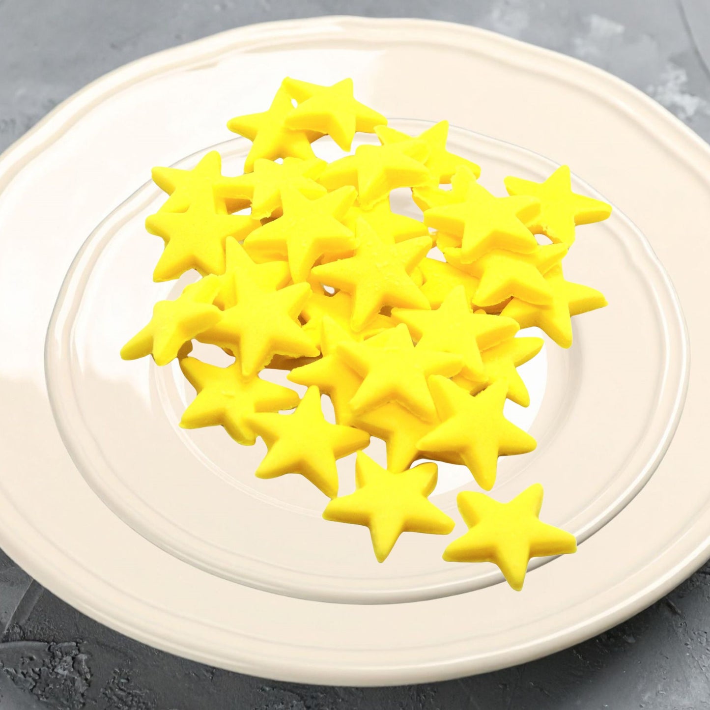 40 Handmade Edible Coloured Stars Cupcakes Cakes Decorations