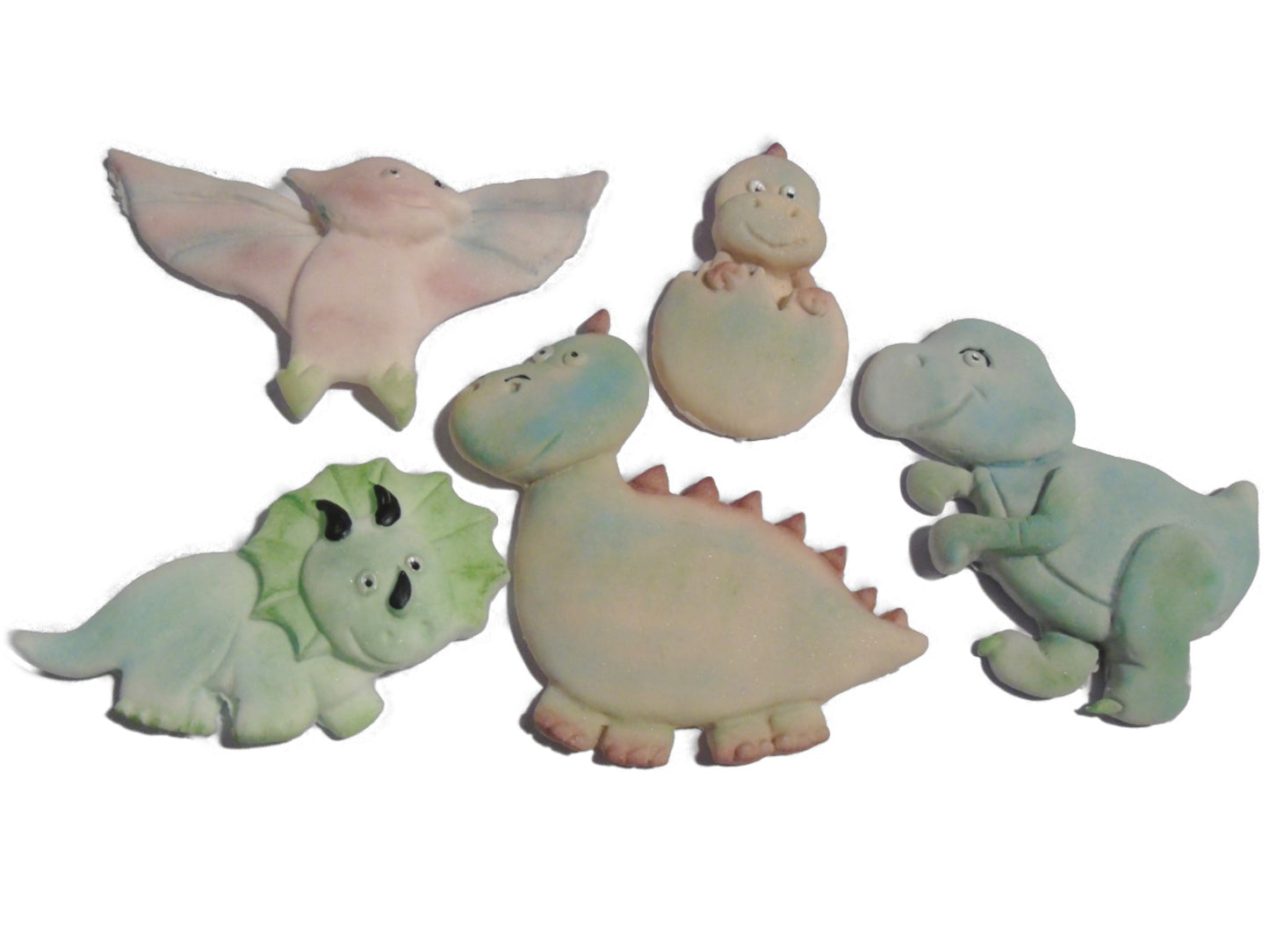5 Large Mixed Novelty Dinosaurs Birthday Dino Cake Toppers