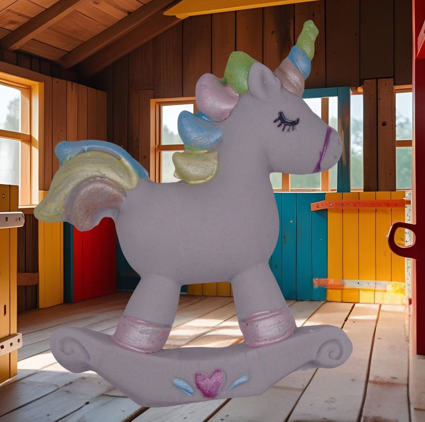 Unicorn Rocking Horse, Birthday, Baby Shower, Cake Topper