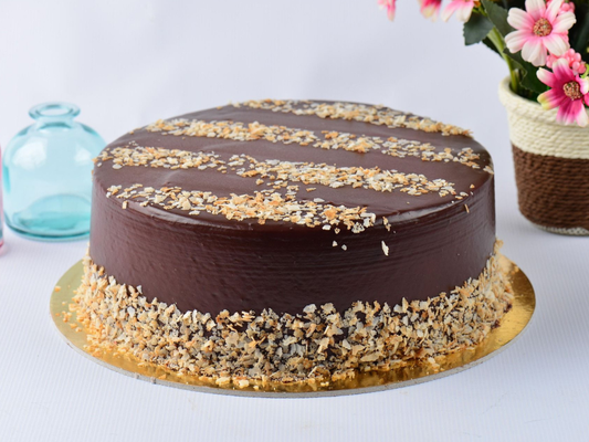 Chocolate cake without the decorations