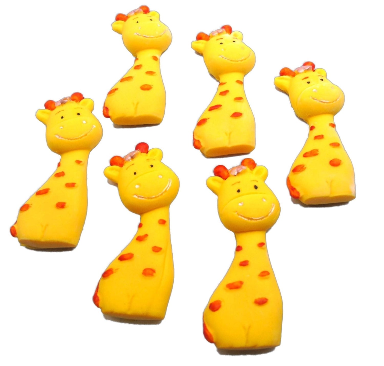 A collection of giraffe cake toppers. Wild & Cute Animals.