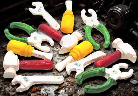 12 Work Tools  DIY Birthday Edible Cupcake Toppers