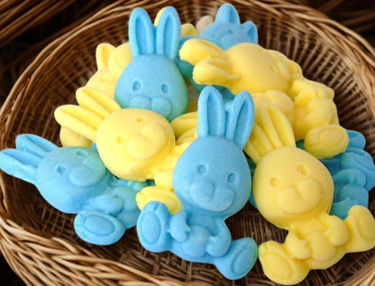 12 Cute Easter Birthday Baby Rabbits Edible Cupcake Toppers