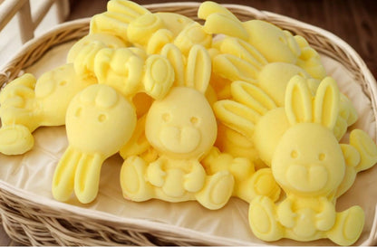 12 Cute Easter Birthday Baby Rabbits Edible Cupcake Toppers