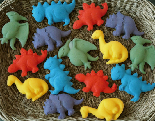 15 Mixed Colourful Novelty Dinosaur Birthday Cupcake Toppers