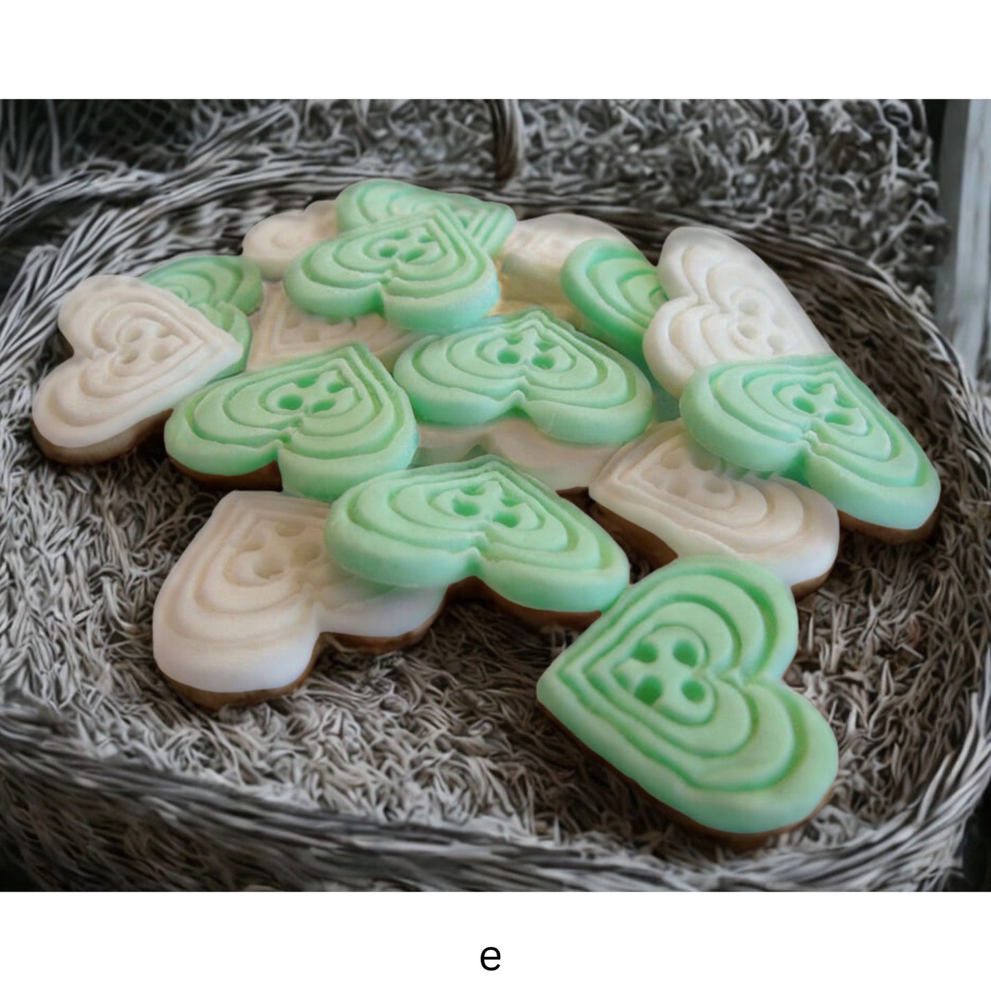 18 Edible Coloured Heart Shaped Buttons Cupcake Cake Toppers