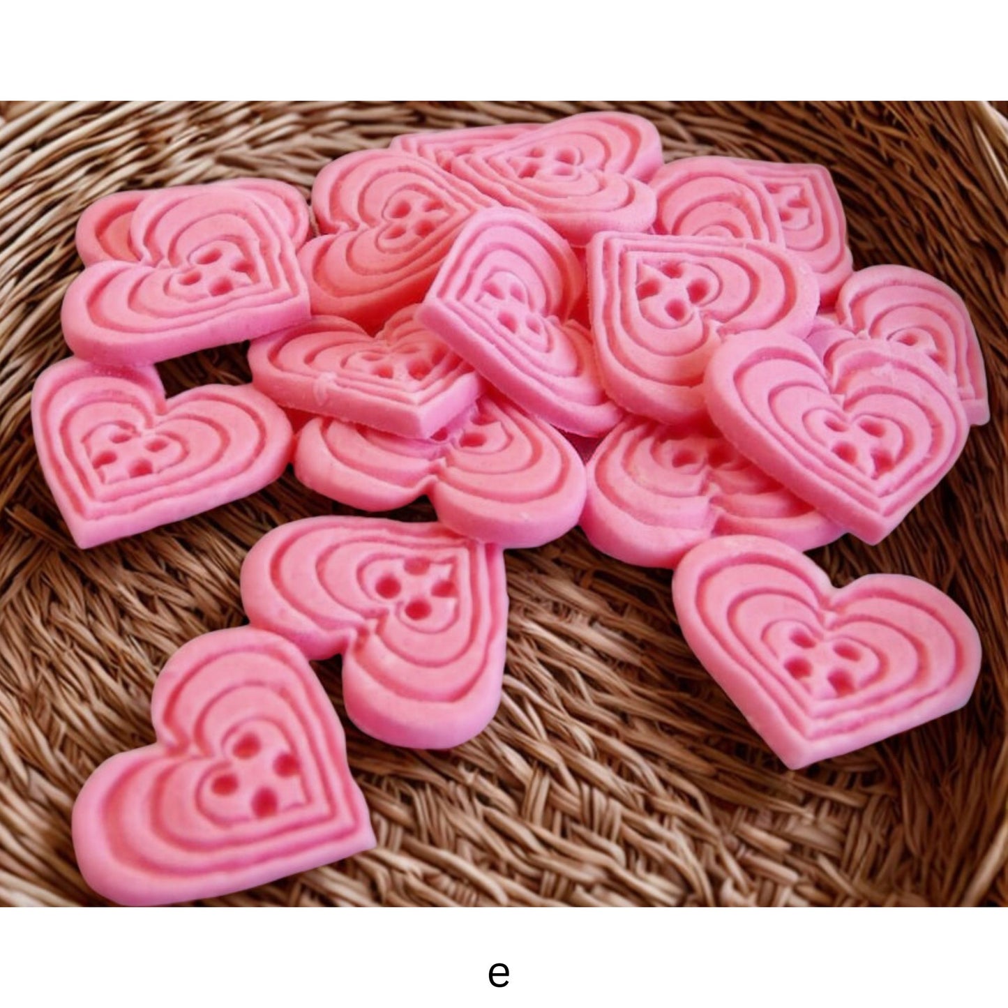 18 Edible Coloured Heart Shaped Buttons Cupcake Cake Toppers