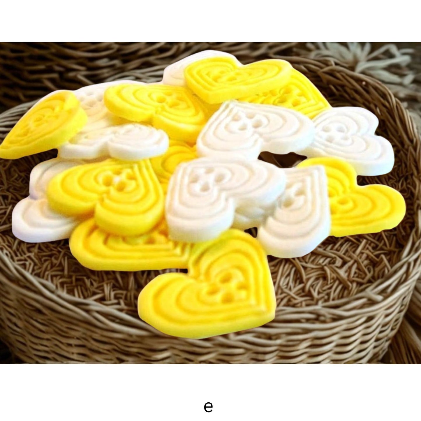 18 Edible Coloured Heart Shaped Buttons Cupcake Cake Toppers