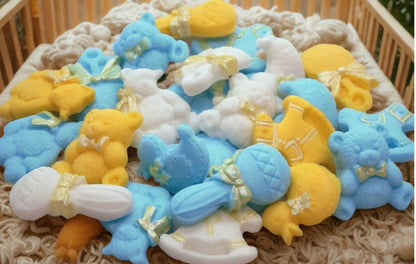 24 Vegan Assorted Baby Themed Baby Shower Cupcake Toppers