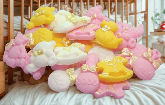 24 Vegan Assorted Baby Themed Baby Shower Cupcake Toppers