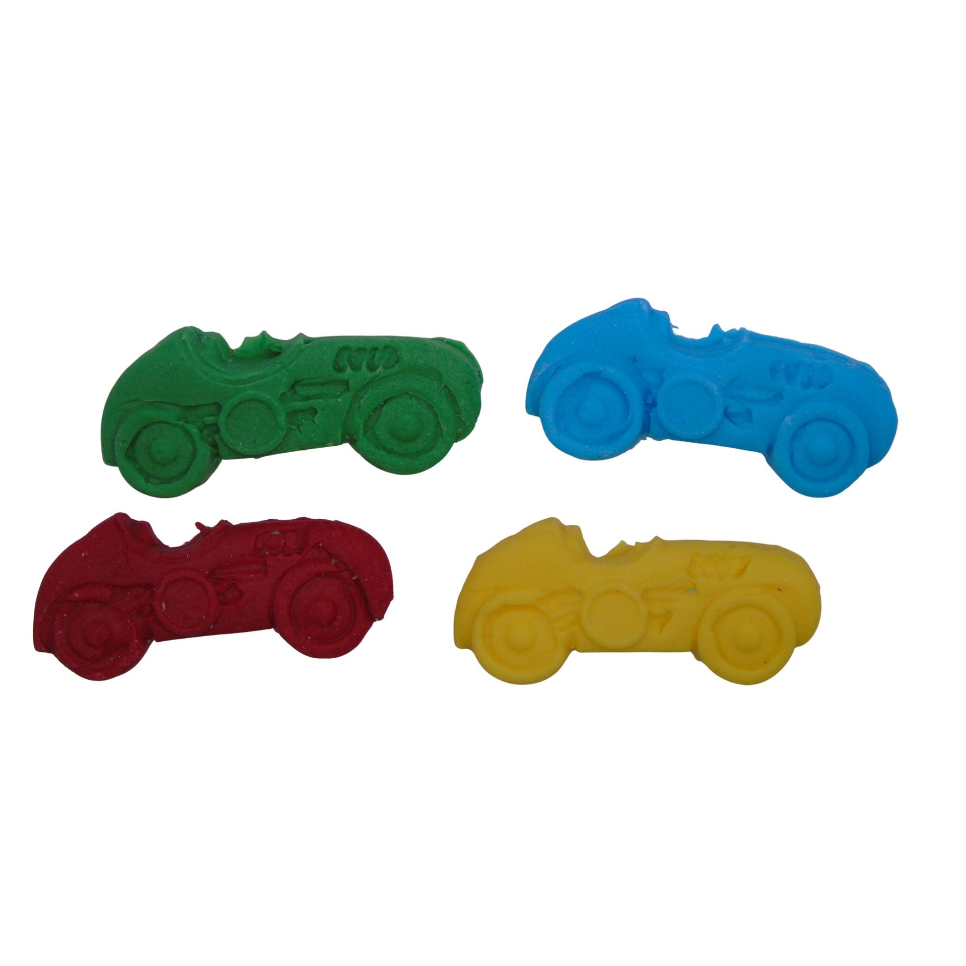 coloured racing cars birthday fathers day cupcake toppers