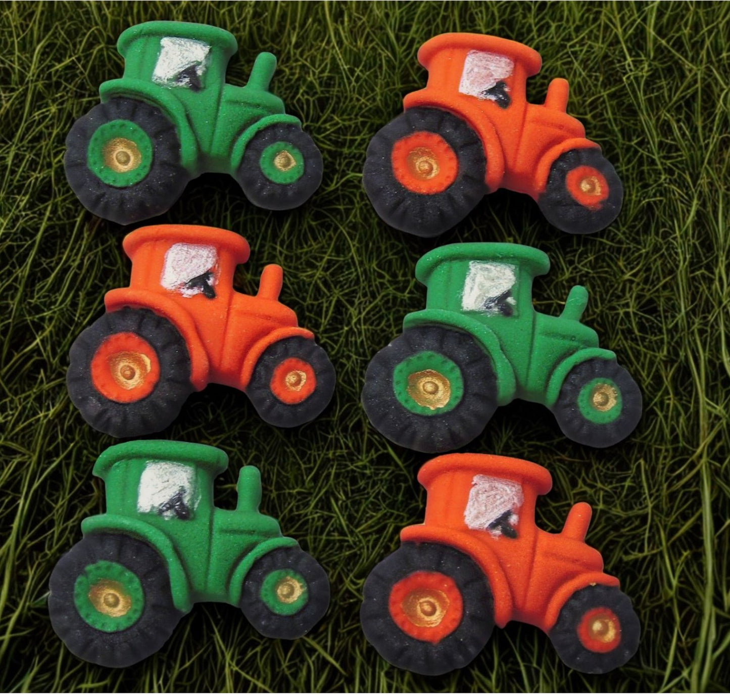 6 Tractors Edible Cupcake Party Celebration Decorations