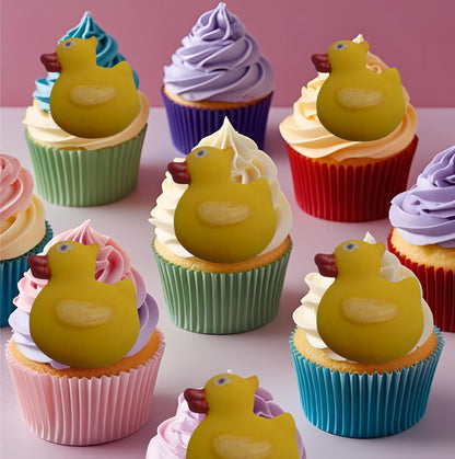 6 Ducks Baby Shower, Christmas Edible Cupcake Cake Toppers