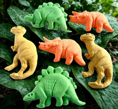 6 Mixed Novelty Large Dinosaurs Birthday Dino Cake Toppers