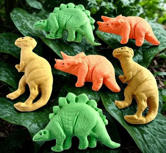 6 Mixed Novelty Large Dinosaurs Birthday Dino Cake Toppers