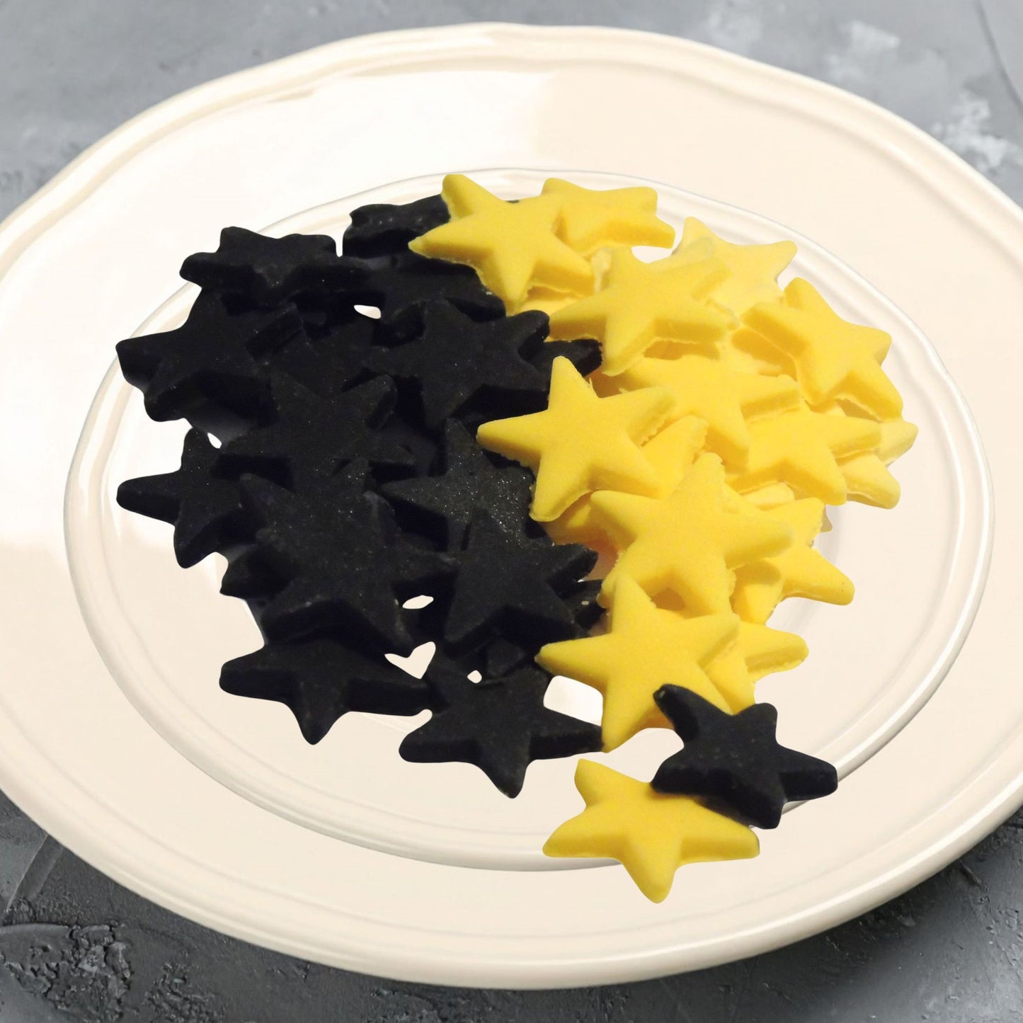 40 Handmade Edible Mixed Coloured Stars Cupcakes Cake Toppers