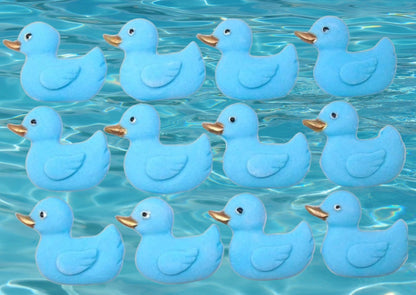 12 Handmade Baby Shower Ducks Edible Cake Cupcake Toppers