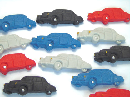 12 Vegan Mixed Novelty Cars Edible Cake Cupcake Decorations- Style 1