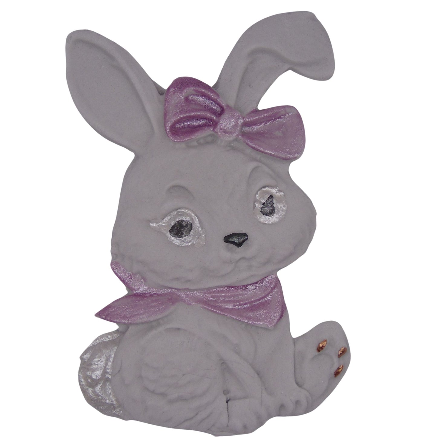 Cute Grey or White Rabbit Edible Cupcake Cake Decorations