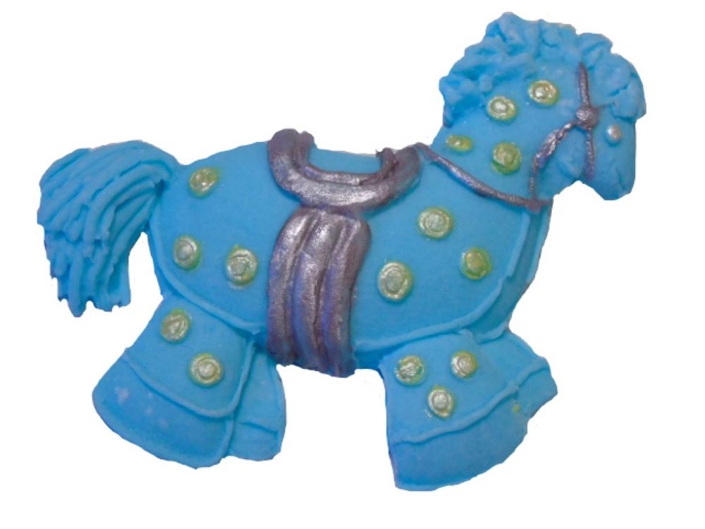 1st Birthday Baby Shower Cake Topper Vegan Cake Decoration Blue Hobby Horse