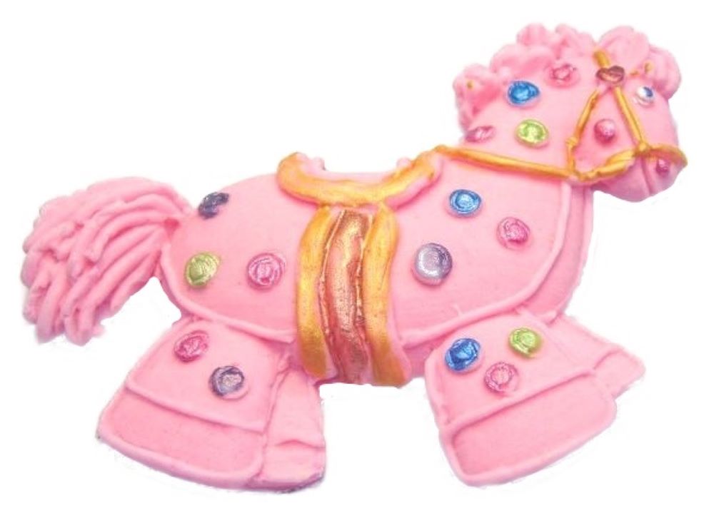 1st Birthday Baby Shower Cake Topper Vegan Cake Decoration Pink Hobby Horse