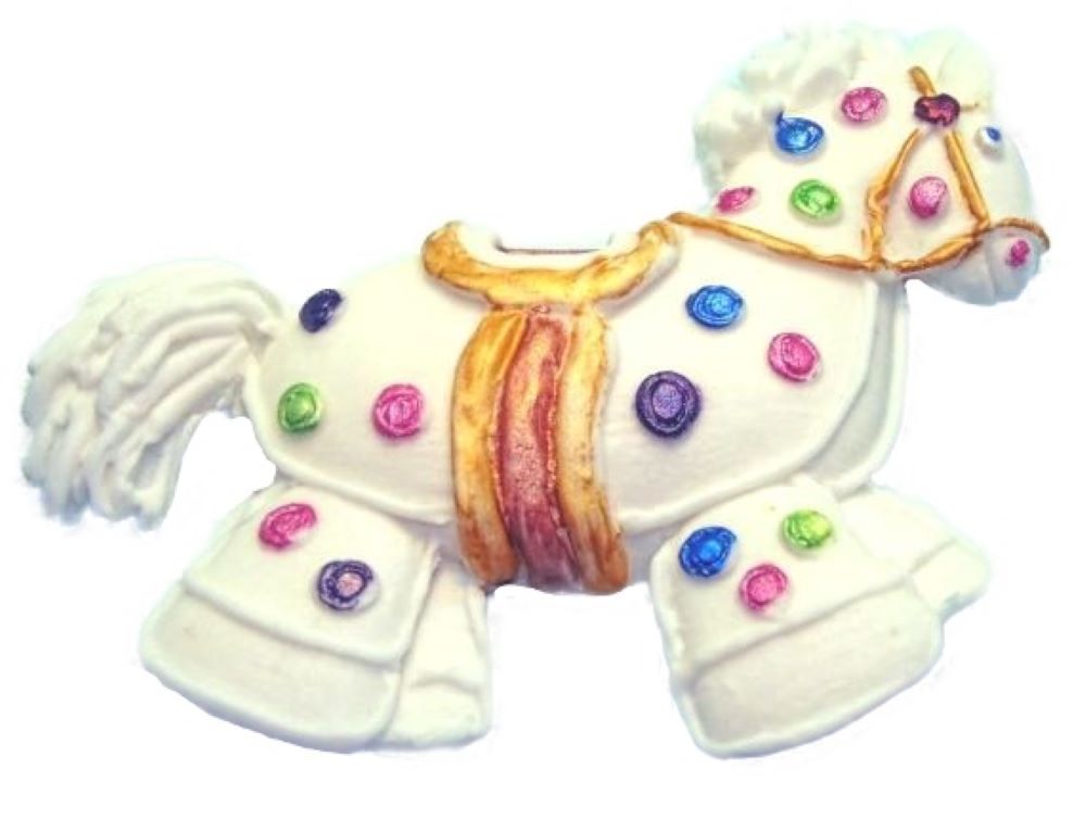 1st Birthday Baby Shower Cake Topper Vegan Cake Decoration  White Hobby Horse
