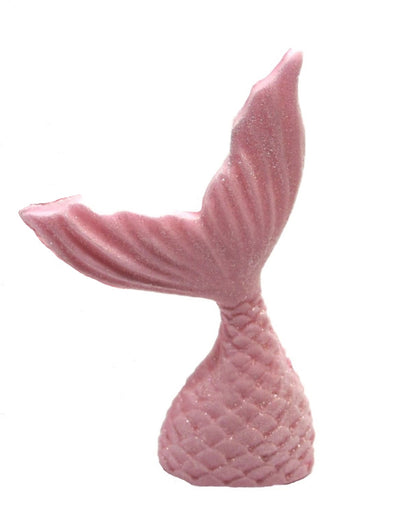 Single Pink Mermaids tail Edible Vegan Cupcake Toppers