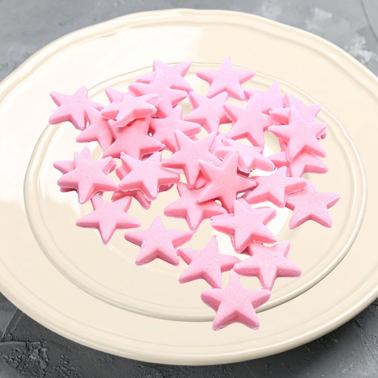 40 Handmade Edible Coloured Stars Cupcakes Cakes Decorations