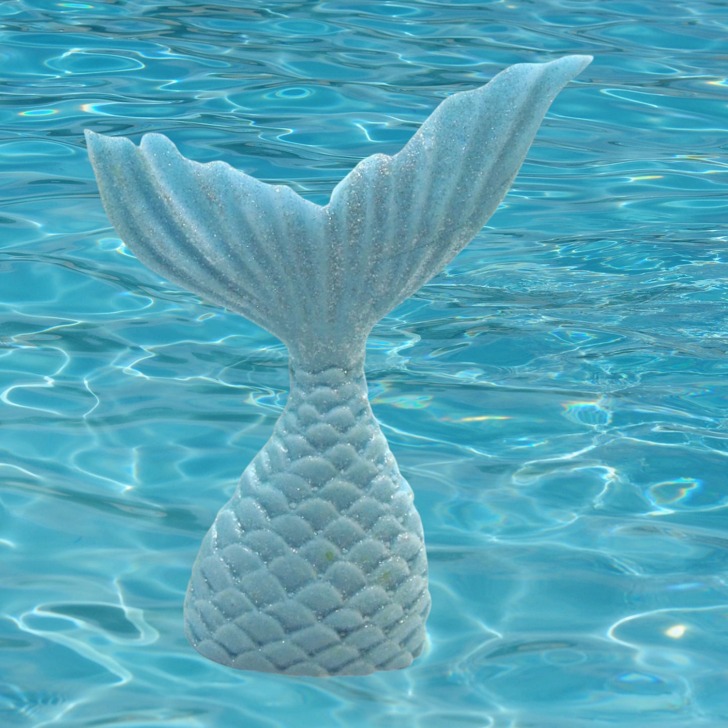 A Single Mermaid Tail Vegan Birthday Edible Cupcake Toppers