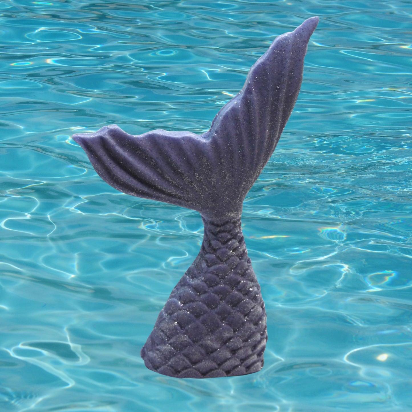A Single Mermaid Tail Vegan Birthday Edible Cupcake Toppers