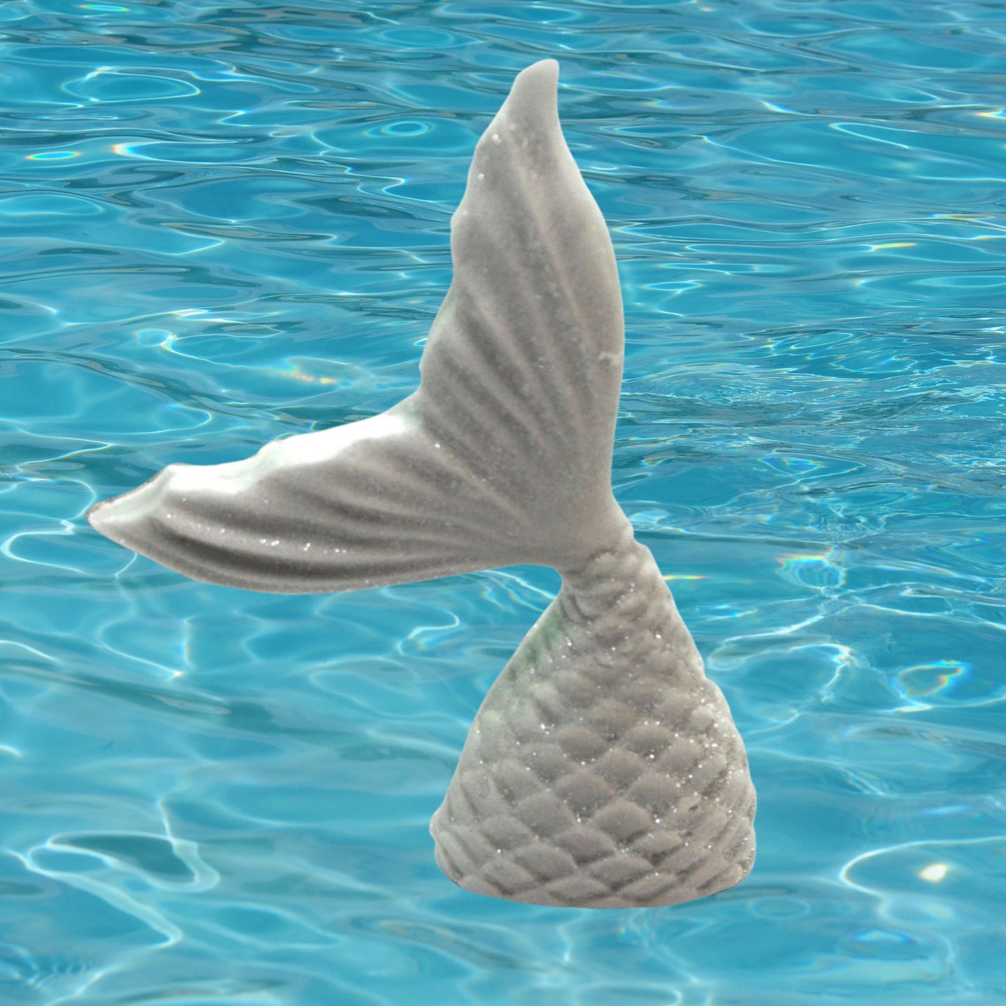 A Single Mermaid Tail Vegan Birthday Edible Cupcake Toppers