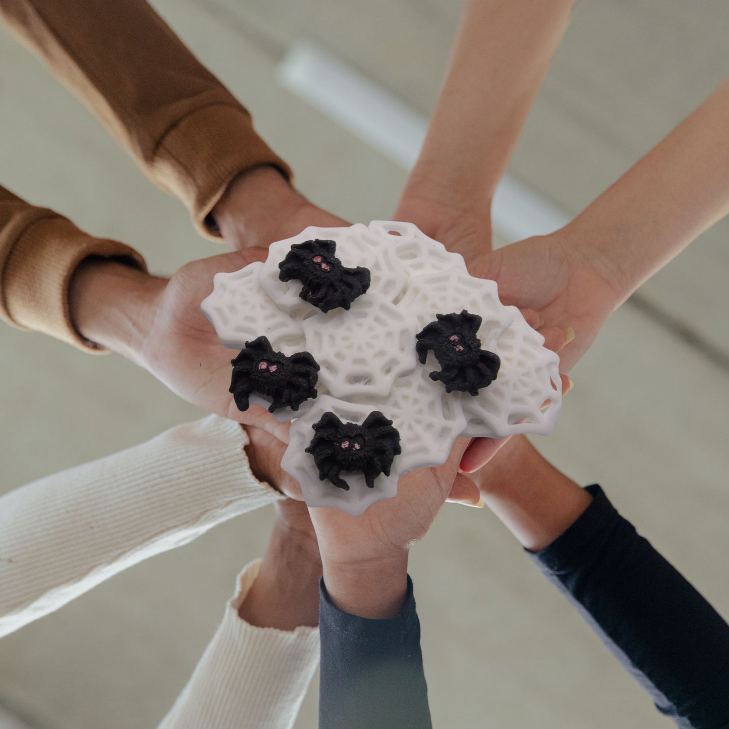 Mix 24 Spider & Web Halloween Trick Treat Edible Cupcake Toppers