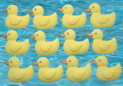12 Handmade Baby Shower Ducks Edible Cake Cupcake Toppers