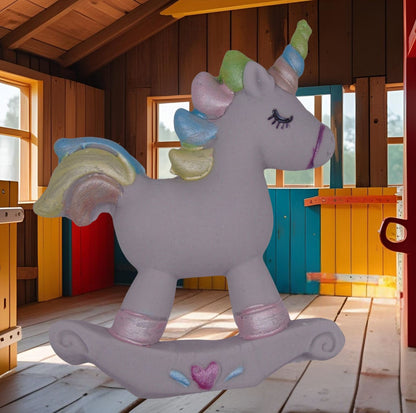 Unicorn Rocking Horse, Birthday, Baby Shower, Cake Topper